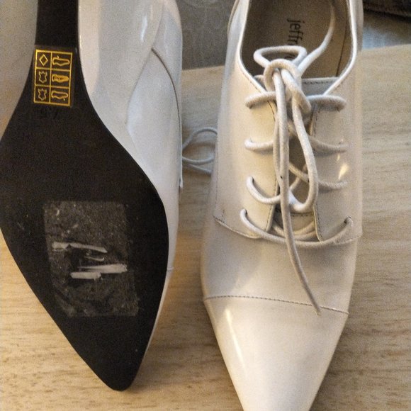 JEFFREY CAMPBELL ankle white booties 7.5 - Picture 6 of 10